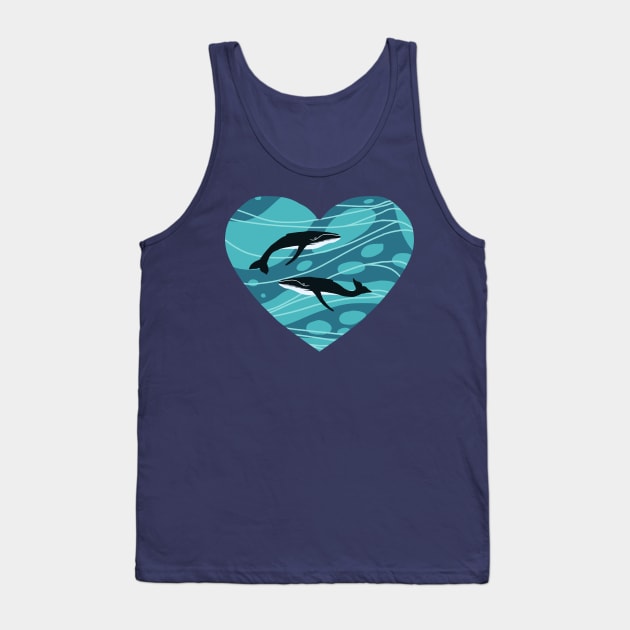 I love Whales Tank Top by Olooriel